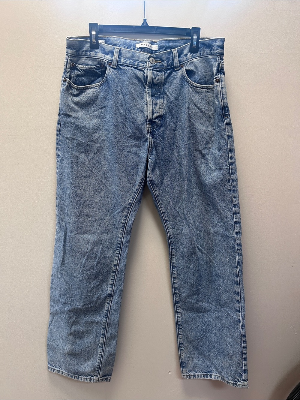 36” x 32” PacSun Men's Medium Blue Straight Jeans